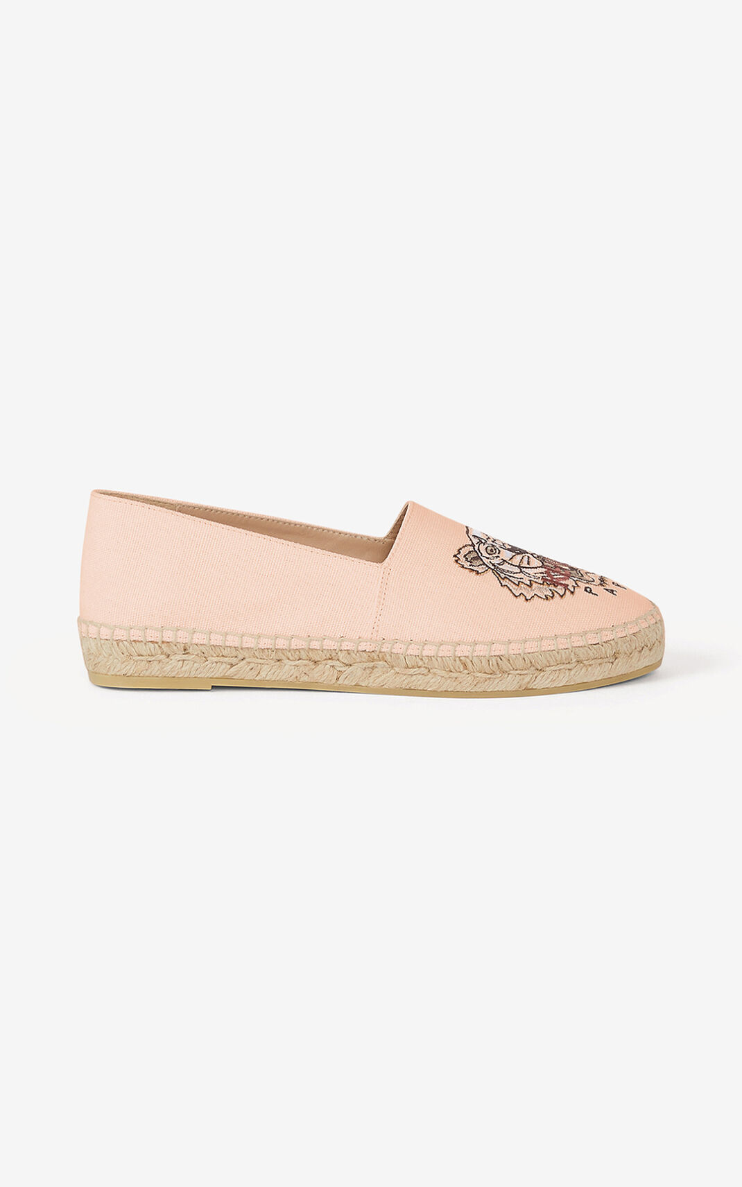 Espadrille Kenzo Tiger Toile Femme Beige | YNDI-32708